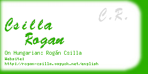 csilla rogan business card